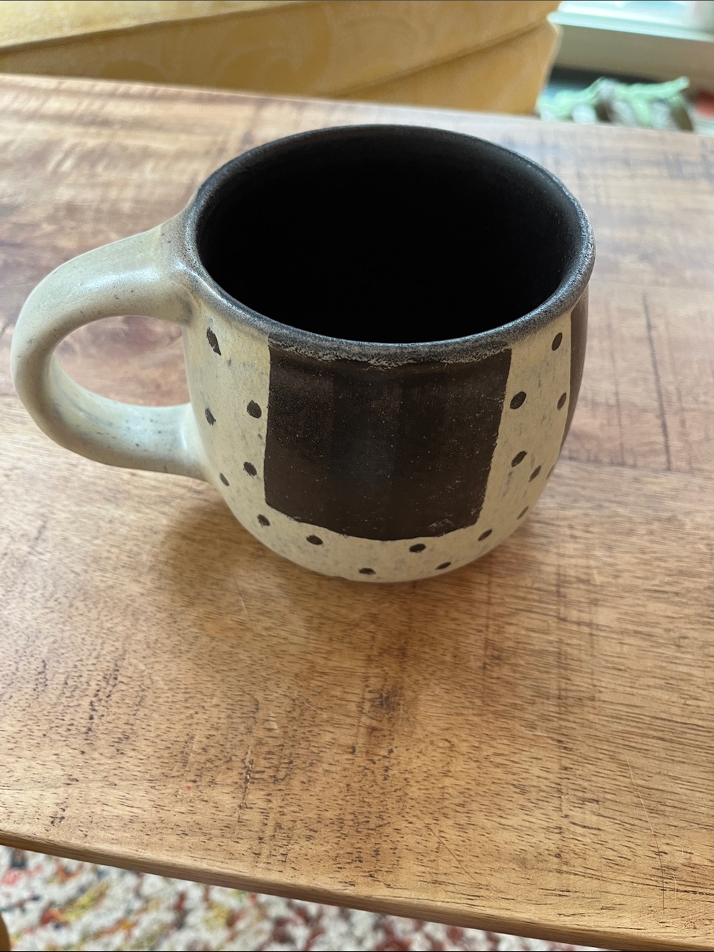 New! CRATE & BARREL 17.75 oz Brekkie Mug Leanne Ford Speckled